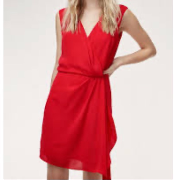 Aritzia Moto Wrap Dress - Picture 2 of 3